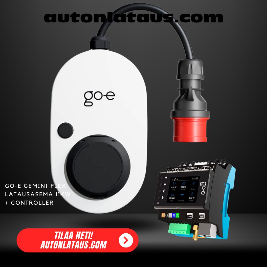 ENNAKKOTARJOUS go-e Gemini flex latausasema 11kW ja Controller (Dynaaminen mittaroitu kuormanhallinta) - autonlataus.com