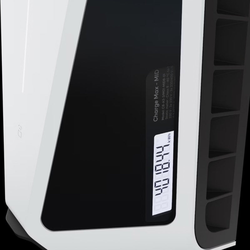 Easee Charge MAX 22kW latausasema, moderni EV-latauslaite taloyhtiöille ja yrityksille, 4G ja V2G -ominaisuudet.