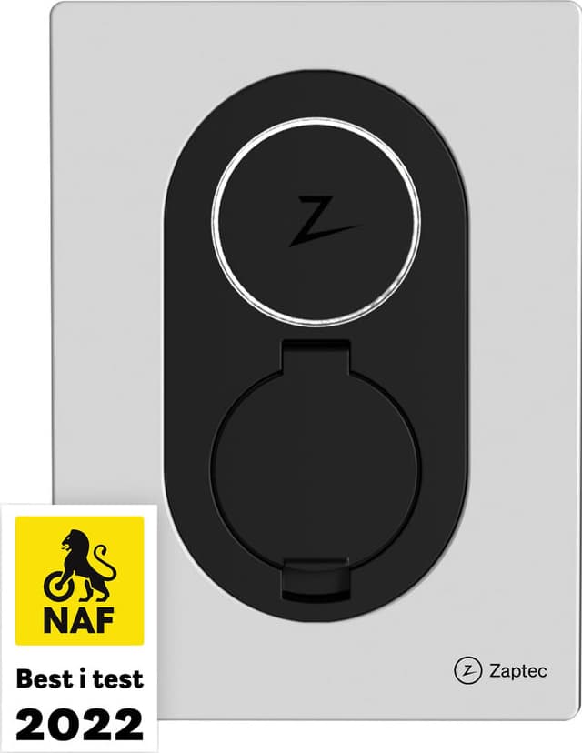 Zaptec Go sähköauton latausasema 22kW valkoinen, harmaa tai tummanruskea - autonlataus.com