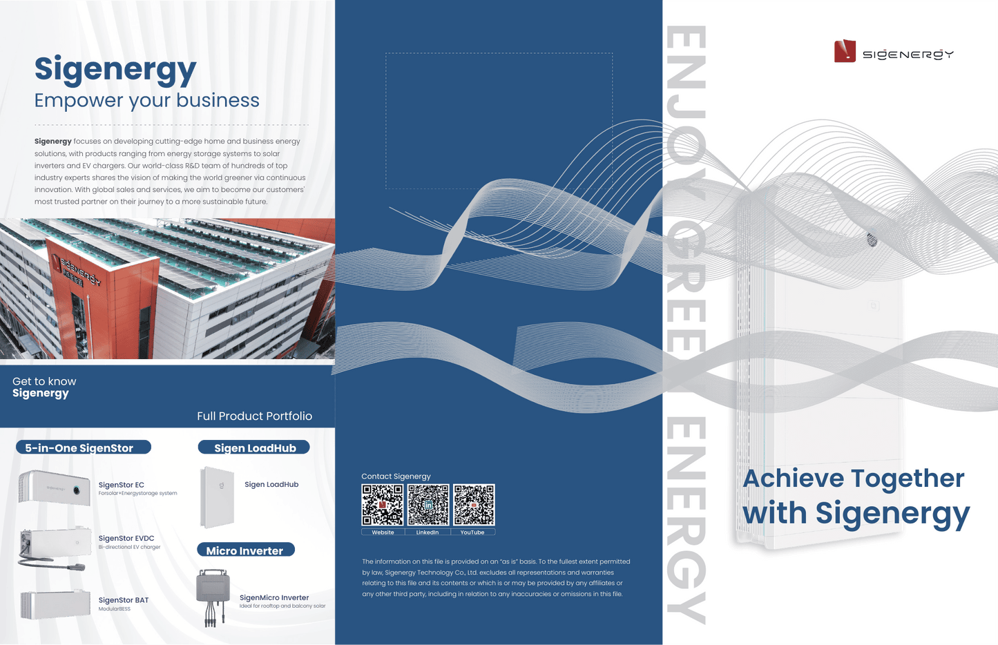 Sigenstor Energy controller and battery system 10kW inverter 20kWh battery