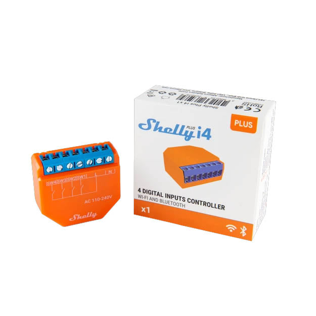Shelly Plus i4 Ohjausyksikkö - autonlataus.com