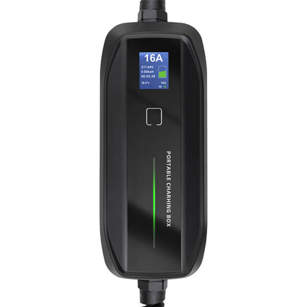 Wolttinen Mobile-laturi 10A/16A 1-vaihe 3,7KW Schuko-pistokkeella A+6mA DC- suodattimella - autonlataus.com