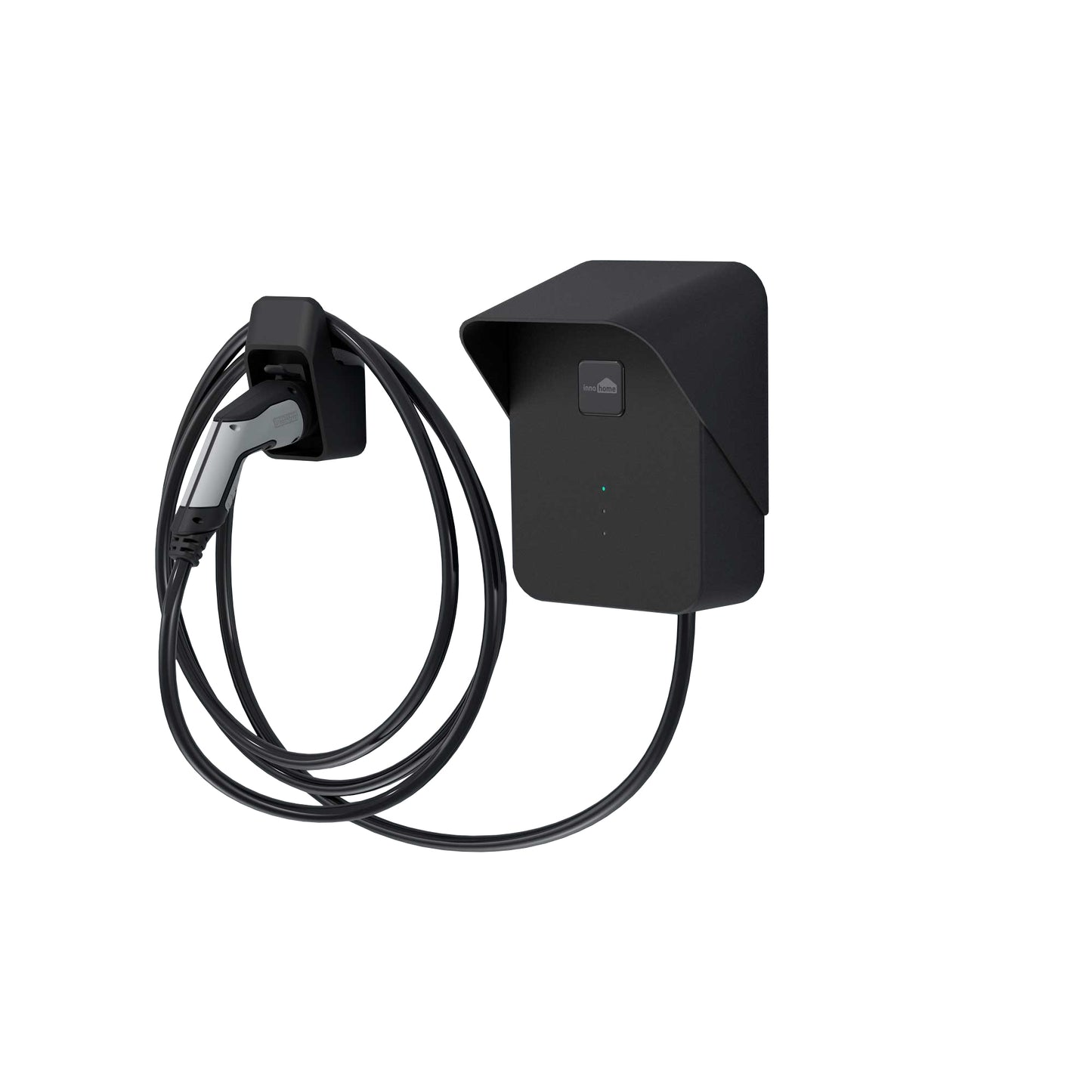 Innohome Charlie-3 -sähköauton latausasema4.8m kaapeli, dip-säädettävä latausteho 2,3-22 kW - autonlataus.com