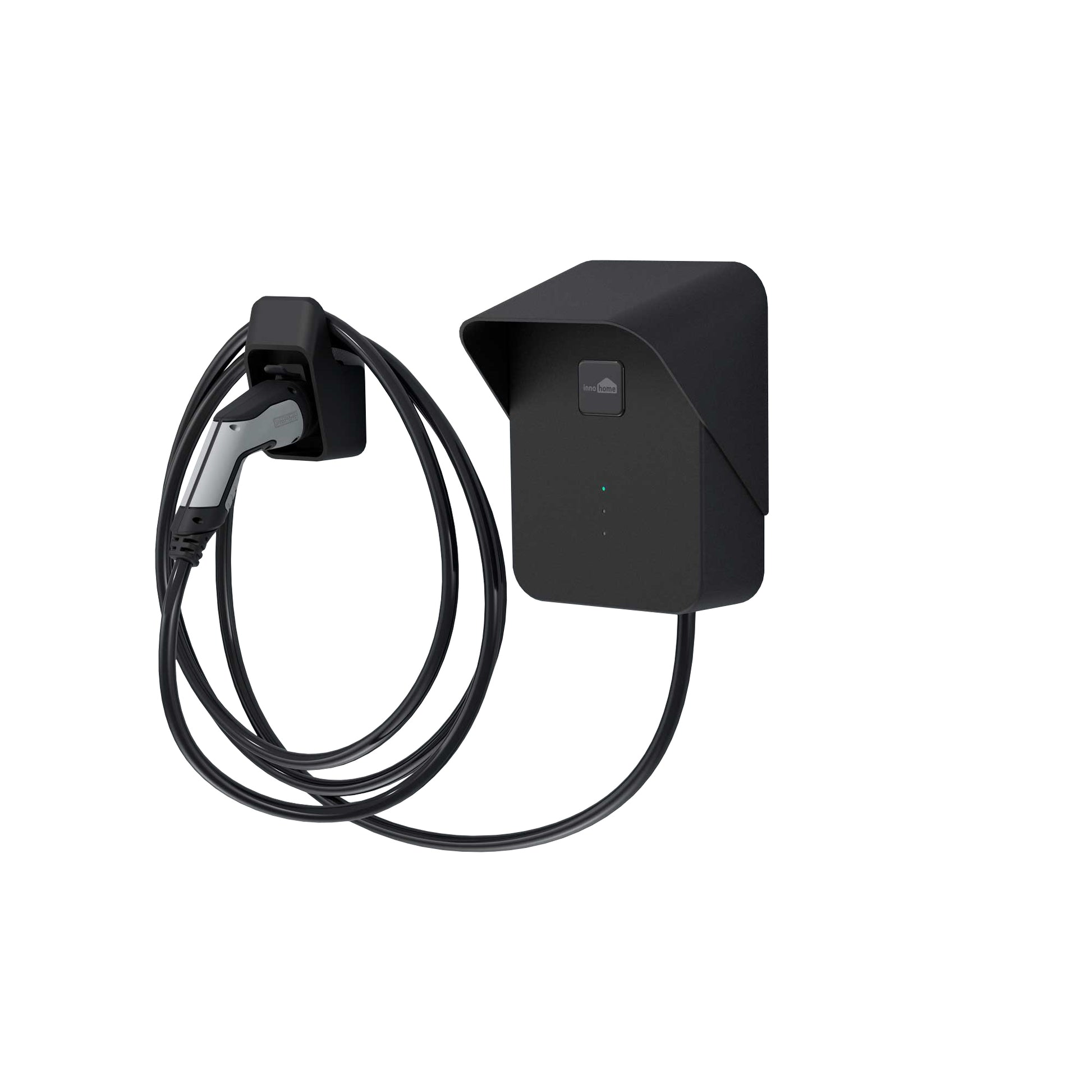 Innohome Charlie-3 -sähköauton latausasema4.8m kaapeli, dip-säädettävä latausteho 2,3-22 kW - autonlataus.com