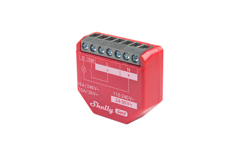 Shelly Gen4 1PM Rele sähkön mittauksella (WiFi-ohjaus), 1-kanavainen - autonlataus.com