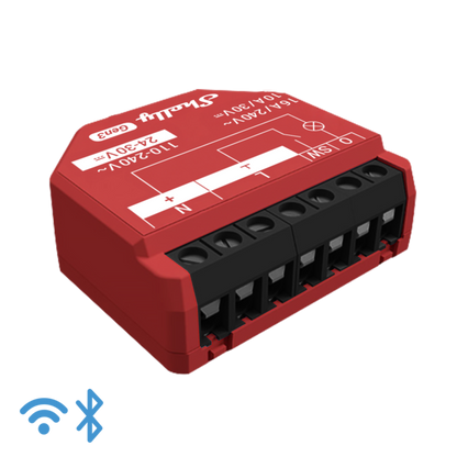 Shelly Plus 1PM Relay with electricity measurement (WiFi control), 1-channel