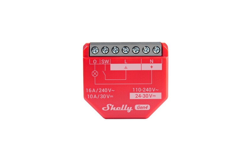 Shelly Gen4 1PM Rele sähkön mittauksella (WiFi-ohjaus), 1-kanavainen - autonlataus.com