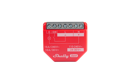 Shelly Gen4 1PM Rele sähkön mittauksella (WiFi-ohjaus), 1-kanavainen - autonlataus.com
