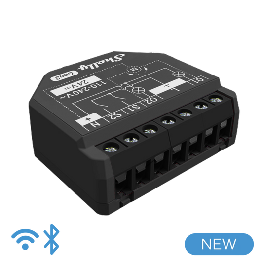 Shelly Plus 2PM Relay with electricity measurement (WiFi control), 2-channel