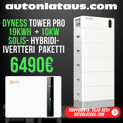 Solis 10 kW hybrid inverter + Dyness T19 Pro 19 kWh home battery pack