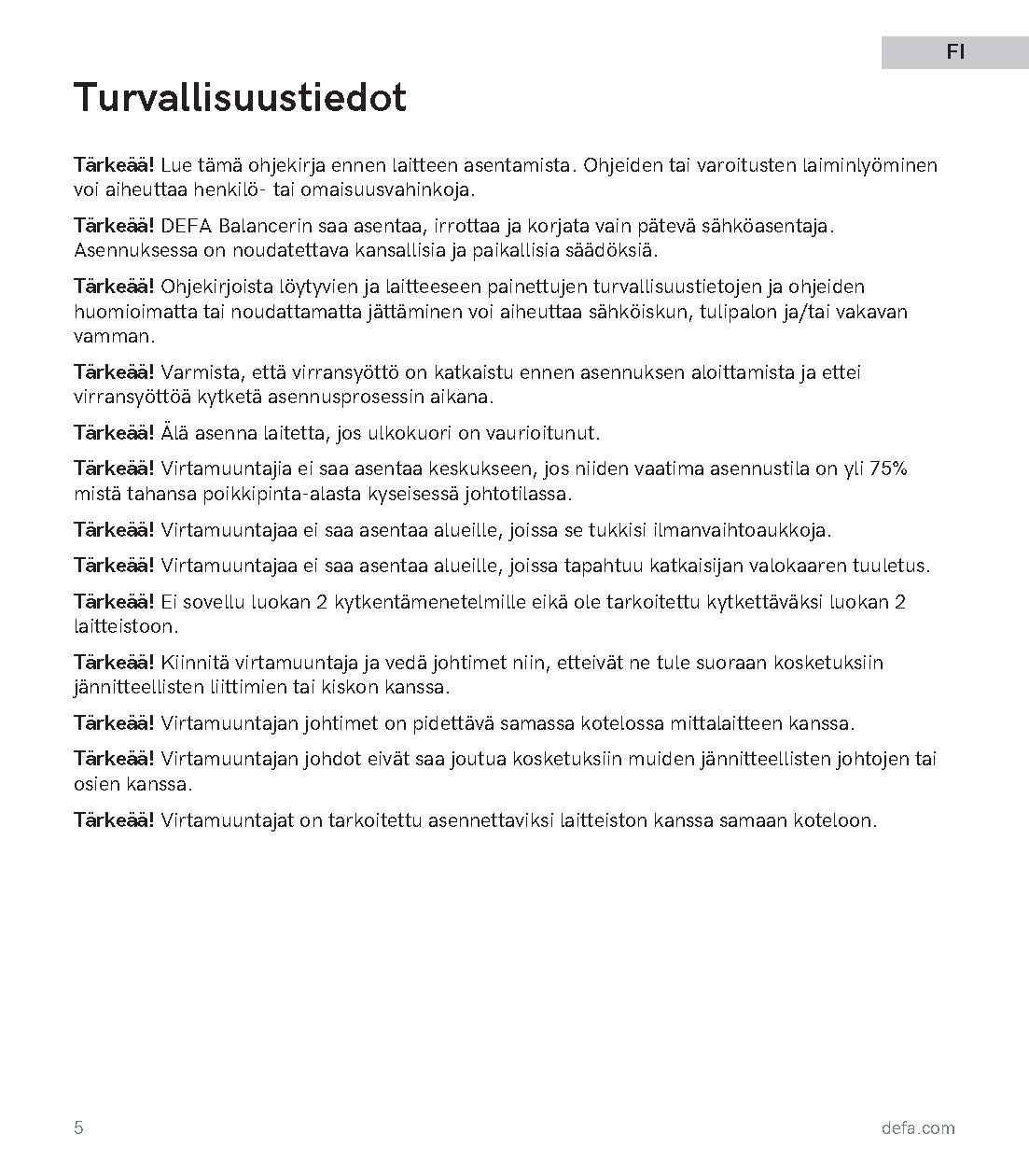 Defa balancer dynaaminen kuormanhallinta virtamuuntajille - autonlataus.com