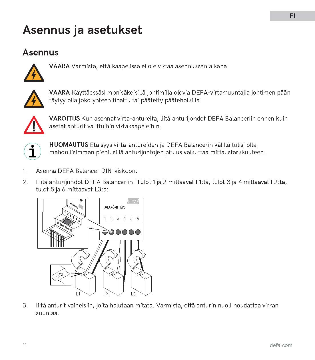Defa balancer dynaaminen kuormanhallinta virtamuuntajille - autonlataus.com