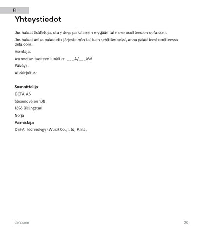 Defa balancer dynaaminen kuormanhallinta virtamuuntajille - autonlataus.com