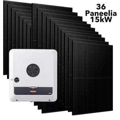 Fronius Symo 10.0 kW Gen24 Plus hybridi-invertteri ja Jinko Solar paneelipaketti 36 kpl 15.6kW - autonlataus.com