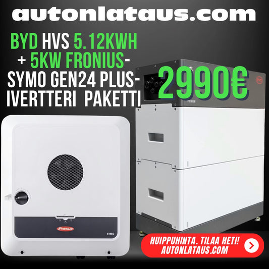 Fronius Symo Gen24 Plus 5kW + BYD HVS 5.2kWh