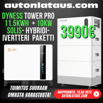 FÖRSKOTTSPRIS! Dyness Energilagringssystem + Solis Hybrid inverter 8kW, sändare och energimätare