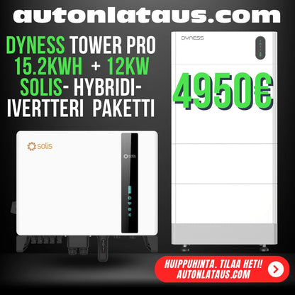 Solis 12kW Hybrid inverter + Dyness 15.2kWh Tower Pro battery pack!