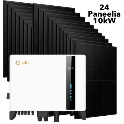 ENNAKKOTARJOUS! Edullinen aurinkopaneeli järjestelmä 10kW, Solis hybiridi-invertteri + 24 kpl Jinko Tiger Neo 435W paneelia - autonlataus.com