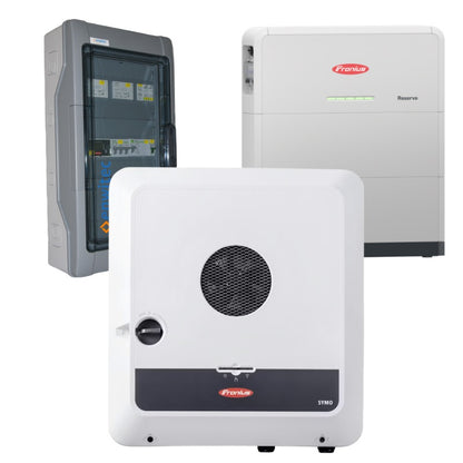 Fronius hybridi-invertteri Gen24 Plus 5.0kW + Fronius Reserva akkupaketti 6.3kWh + Enwitec Back-Up Box - autonlataus.com