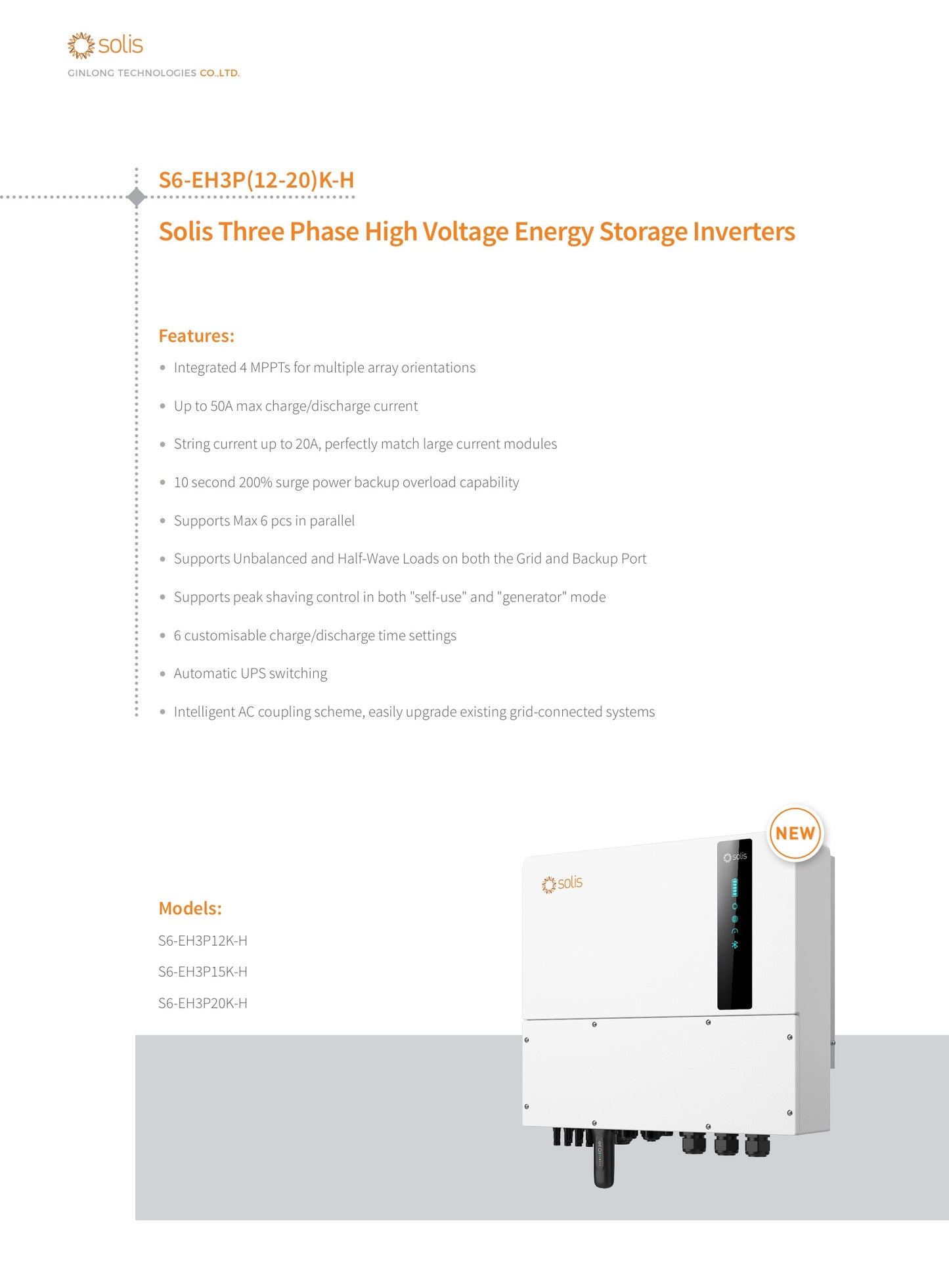 SOLIS S6-EH3P20K-H HYBRID 20kW - autonlataus.com