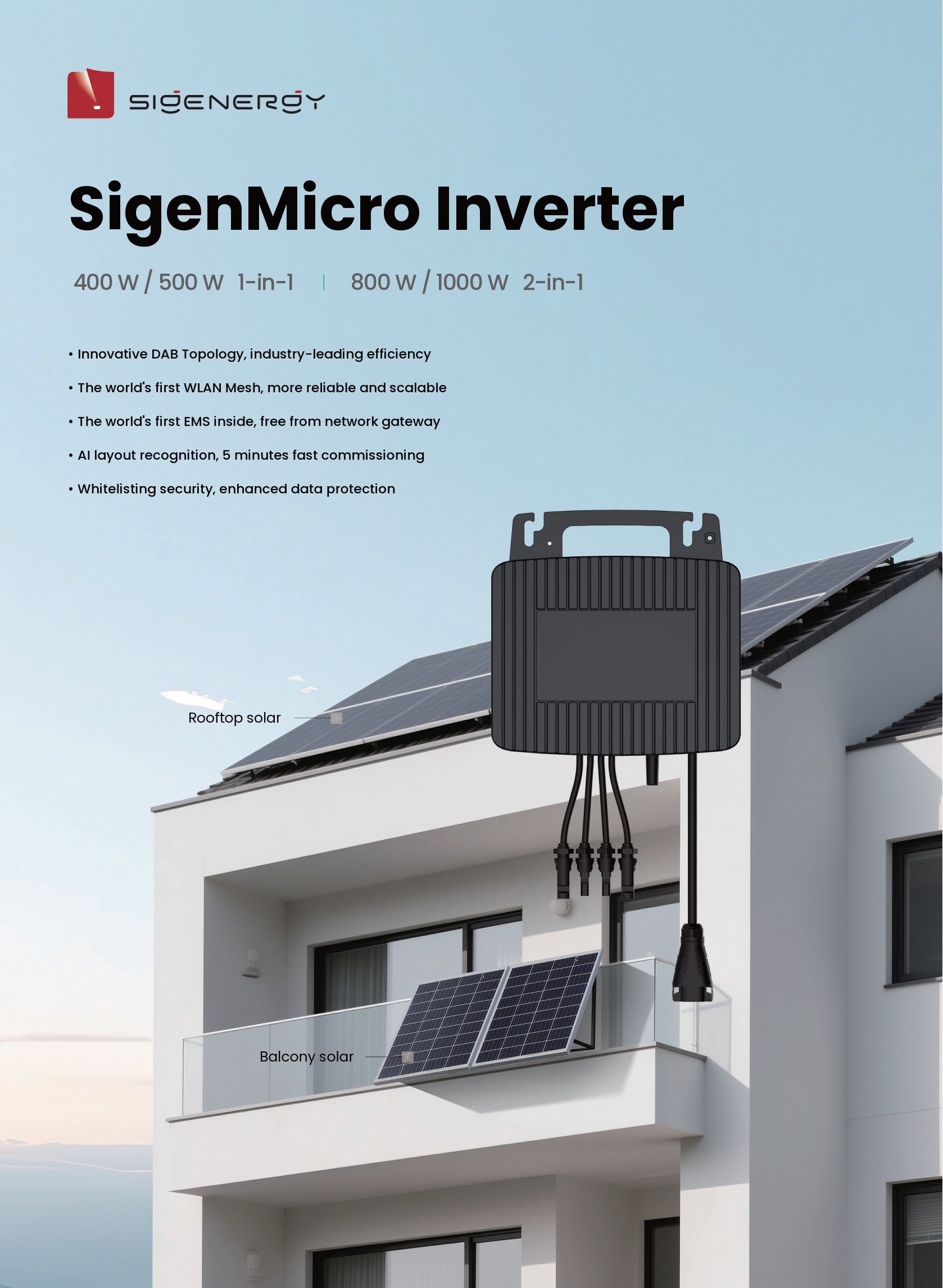 Sigenergy 1000 Mikroinvertteri - autonlataus.com