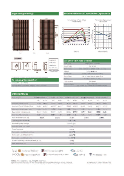 Jinko Solar Tiger Neo N-type BiFacial 585W - autonlataus.com