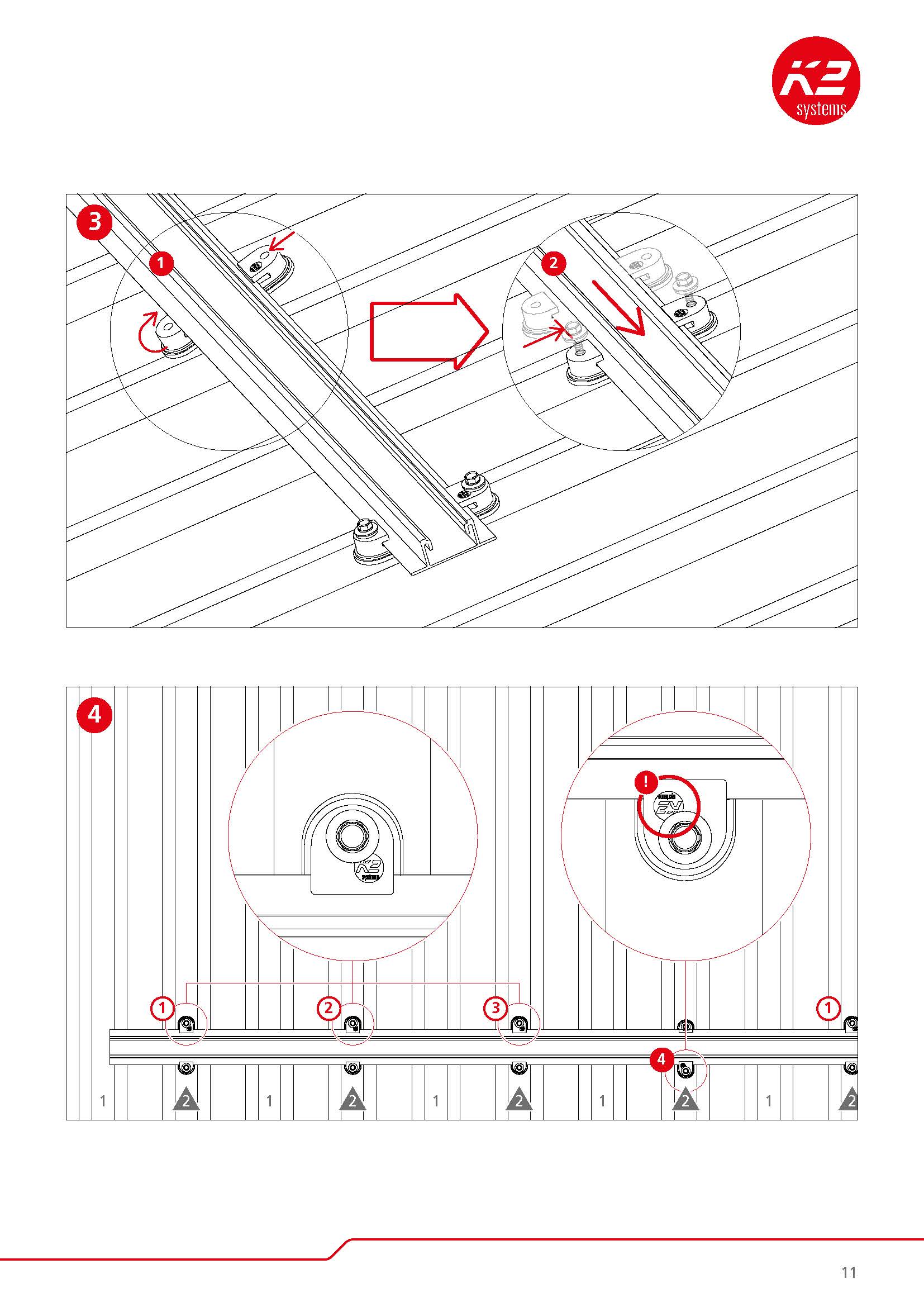 K2 Speedrail aurinkopaneelien asennuspaketti profiilipeltikatolle M (n. 8-10kWh) - autonlataus.com