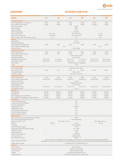 Solis 10 kW hybridi-invertteri +  Dyness T19 Pro 19 kWh kotiakkupaketti - autonlataus.com