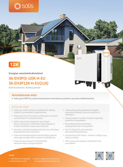 SOLIS S6-EH3P12K-H-EU HYBRID 12kW