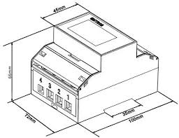 Eastron SDM72 energiamittari - autonlataus.com